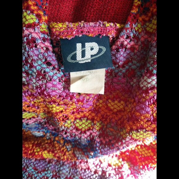 Vintage 90's Multicolour Halter with Cool Pattern, Women's Small - Picture 3 of 4